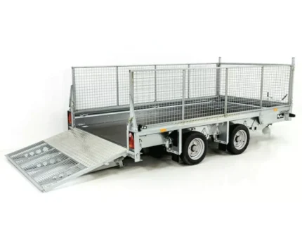 Ifor Williams Baumaschinenanhänger GX126 3,5t|Rampe|Gitteraufsatz